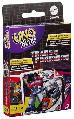 Mattel Games UNO Flip! Transformers gioco di carte 9x14,5cm (Unito: UK + FR. ES, PT)