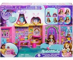 Enchantimals Coffret de jeu avec accessoires pour poupées Maison pleine d'amis heureux 33x43cm