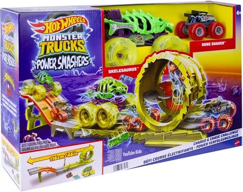 Hot Wheels Monster Trucks Poewer Smashers Charge & Chase Challenge 33x50,5cm