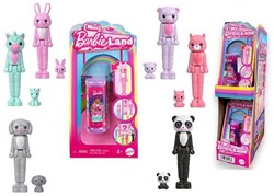 Mini Barbie Land Mini Puppe 4cm Cutie Reveal Doll 7,5x15cm sortiert im Display (10)