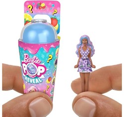Mini Barbie Land Mini Bambola 4cm + Bicchiere 7,5x15cm