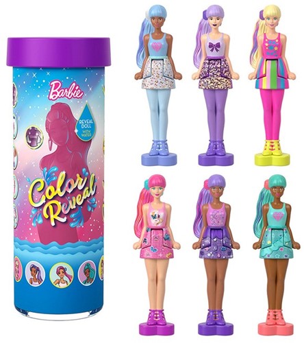 Mini poupée Barbie Land 4cm Color Reveal Doll 7,5x15cm assortis en présentoir (10)-2