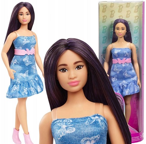Mattel Barbie Fashionistas Puppe mit violettem Haar 10,5x32,5cm-2