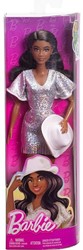 Mattel Barbie Fashionistas Bambola della con abito argentato con frange glitterate e cappello da cowboy 10,5x32,5cm