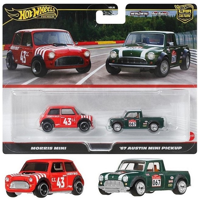 Hot Wheels Premium Car Culture Die-Cast Fahrzeug 2-Pack 1:64, Mini ...