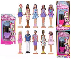 Mini Barbie Land Fashionistas Pop 4cm + Nagellakflesje 7,5x15cm assorti in display (10)
