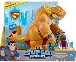 Mattel Fisher-Price DC Super Friends Superman Imaginext Dino met Licht + Geluid 26x31cm