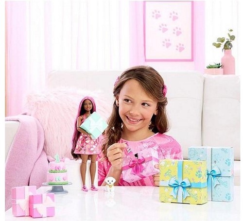 Barbie Party Unboxed Muñeca + 10 sorpresas 11,5x32,5cm-2