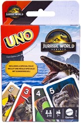 UNO Jurassic World Kartenspiel 9x14,5cm (UK, FR, DE, IT, NL, ES, PT)