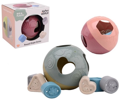 Happy World Bio Plastic Ronde vormenstoof in doos 16x13,5x15,5cm