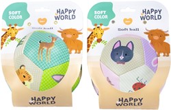 Happy World soft ball 2 assorted 14cm