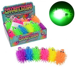 Funtoy 12cm caterpillar with light 6 assorted