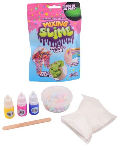 Mix je eigen Slime Verrassing in foilbag 13,5x20cm 12 assorti