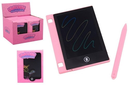 Regenboog unicorn teken tablet pocket editie 9x13cm