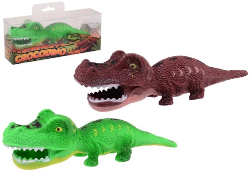 Crocodile / Dino extensible dans une boîte transparente, 2 assortis