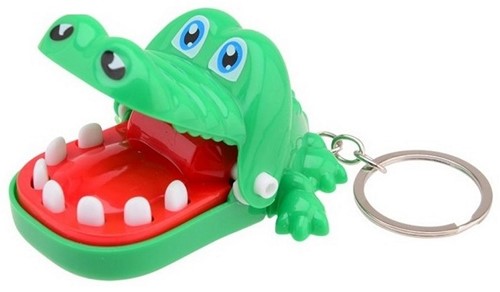 Krokodil Bijt spel op kaart-3