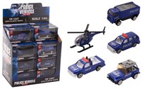 Police vehicles 1:64 in display 6 assorted 12x5x6,3cm -2