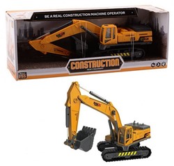Macchina da costruzione pressofusa in escavatore box aperto 1:55 12x32cm