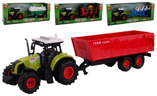 Junior Farming Tractor Playset fricción con luz y sonido 38.5cm 