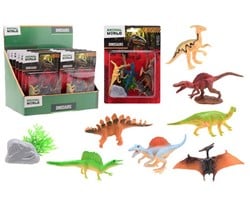 Animal World Dino speelset 8-delig op kaart 14x3,5x19,5cm in display (12)