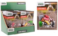 Animal World Coffret de jeu Animaux de la ferme 12 pièces sur carte 14x2,5x19,5cm en présentoir (12)-2