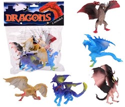 Dragones 5-Pack 21x6x24cm