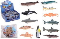 Animal World animaux marins 9x2x9cm 12 assortis en présentoir (36)