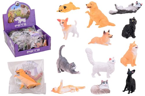 Animal World huisdieren 9x2x9cm 12 assorti in display (36)