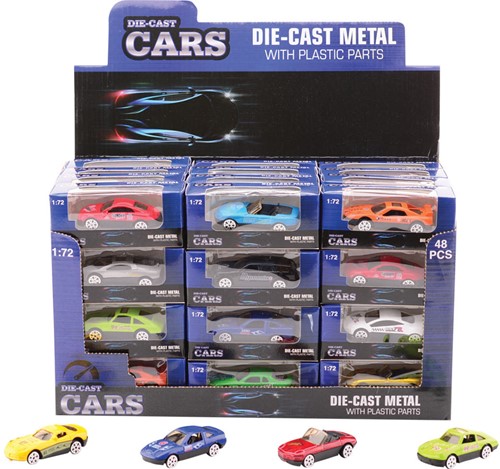 Super Cars 2.6 inch die-cast auto 12 assorti in display 10x4x4cm