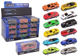 Super Cars 2.6 inch die-cast car 12 assortitis in display 10x4x4cm