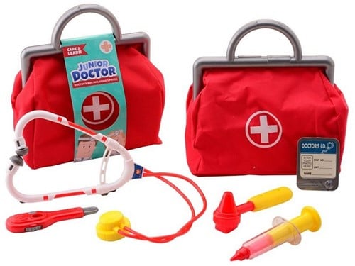 Dokterstas met accessoires 6 delig 20x23cm