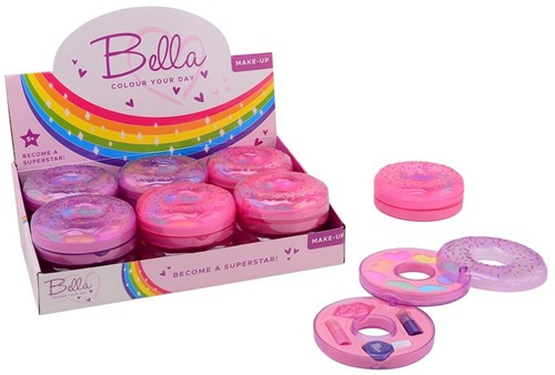 Bella make-up set Donut in display 12x12x4,5cm