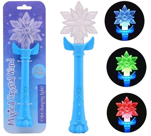 Varita mágica de hielo con luz y sonido en cartulina 9x3x17,5cm