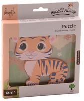 Jouéco® - The Wildies Family Houten Puzzel 4 assorti 15x2x18,5cm-3
