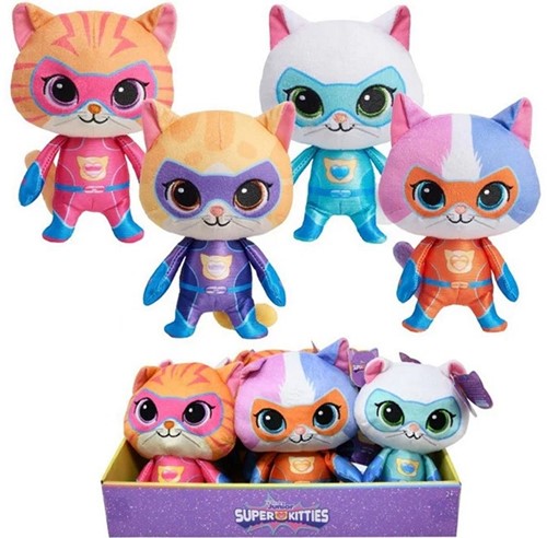 Disney Junior Super Kitties Peluches Chats 18cm assorties présentées (6)
