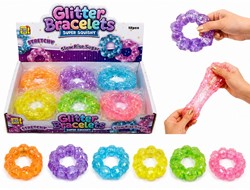 Squeeze Maltose Glitter Crystal Ring 8cm 80 gram assortitis in display (12) (Air-Freight)