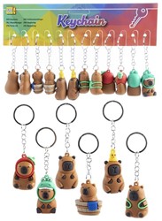 Capybara Sleutelhanger assorti 5cm