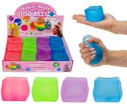 Ice Cube 5,5x5,5x5,5cm Slow Rise Sugar 180gr. 4 assorti in display (Air Freight)