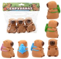 Jouets de bain Capybara 8,5 cm, lot de 3, 15 x 13 x 2,5 cm