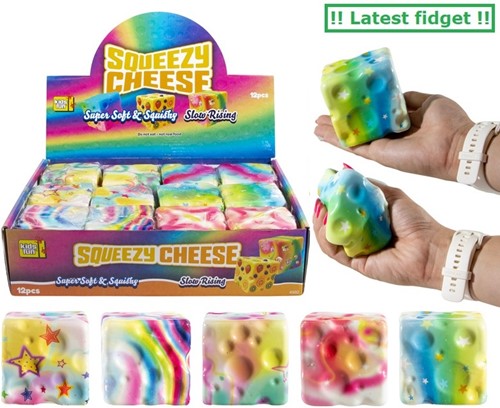 Squeeze Käse Rainbow 7x7cm 59 Gramm im Display (12) (Air-Freight)