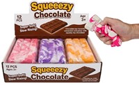 Squeeze Slow Rise chocolate 16x7cm assortis in display (12) (Air-Freight)