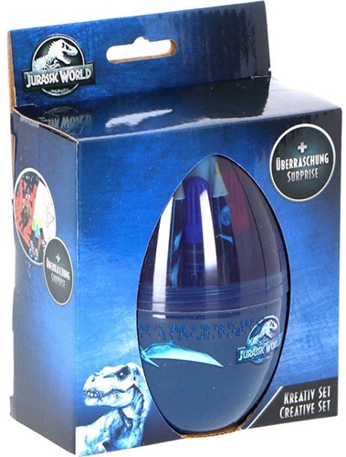 Jurassic World Set de papelería en Huevo Sorpresa 13x17,5cm