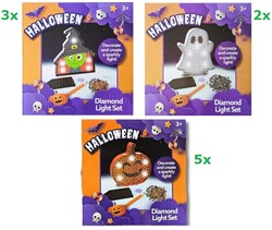 Let's Create Halloween Diamond Light Set 3 assorted 18x18cm
