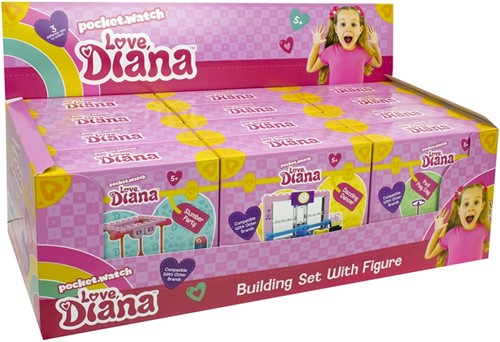 Love Diana Constructie Set 15x15cm 42-45-46 delig 3 assorti in display