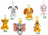 Disney Classics Pluche Bag Clip 3D assorti in display-2