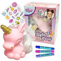 Love & Hugs Style & Play Colour Changing Unicorn met licht B/O 20x24cm