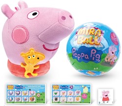 Mira Ball Surprises Verrassingsbal 10cm Peppa Pig Plushies assorti