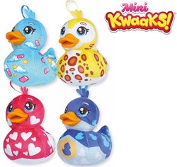 Wyncor Mini Kwaaks! Peluche Duck 9,5x10cm 4 assortis (Celeste / Leo / Cupido / Wayne)