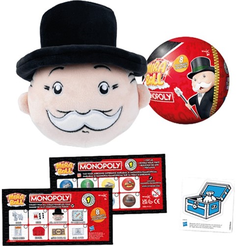 Mira Ball Surprises Surprise Ball 10cm Monopoly Plushies assorted in display (16)-2