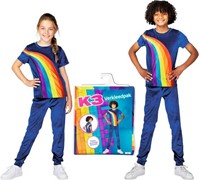 K3 Costume di Carnevale Arcobaleno (3-5 anni / Taglia 116)